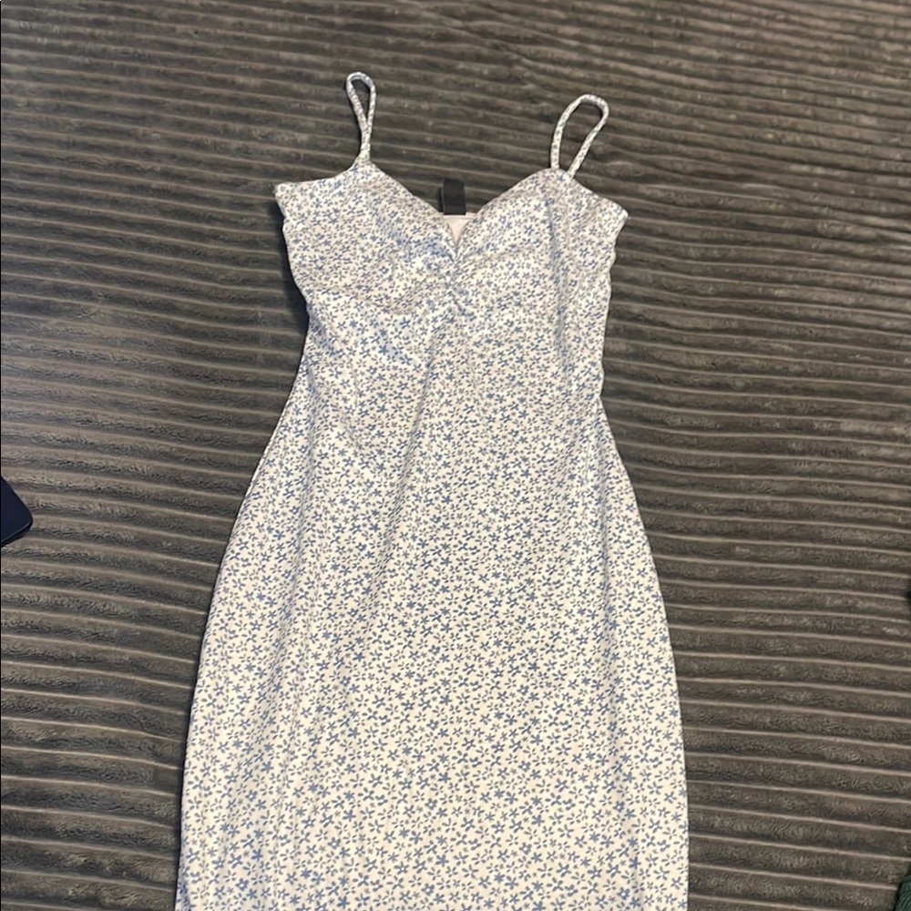 Windsor Floral Blue and White Women's Dress